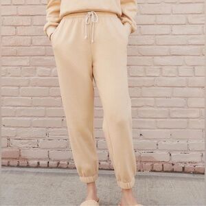 Loeffler Randall Sutton Sand Drawstring Sweatpant Jogger Size Medium Women